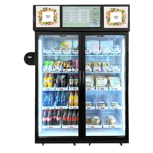 AI Smart Vending Fridge - Double Door